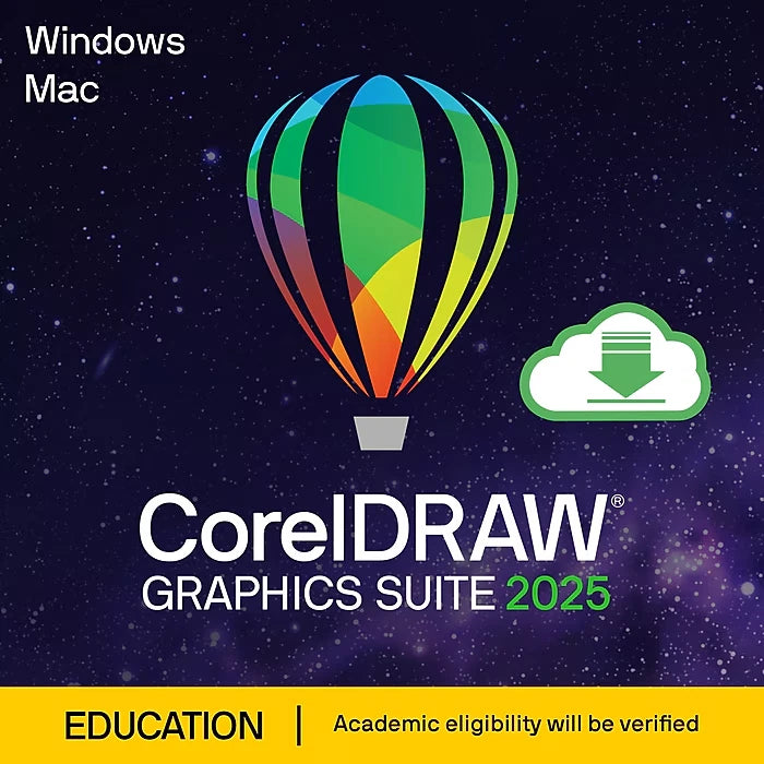 CorelDRAW Graphics Suite 2025 Activation Card for Students & Teachers