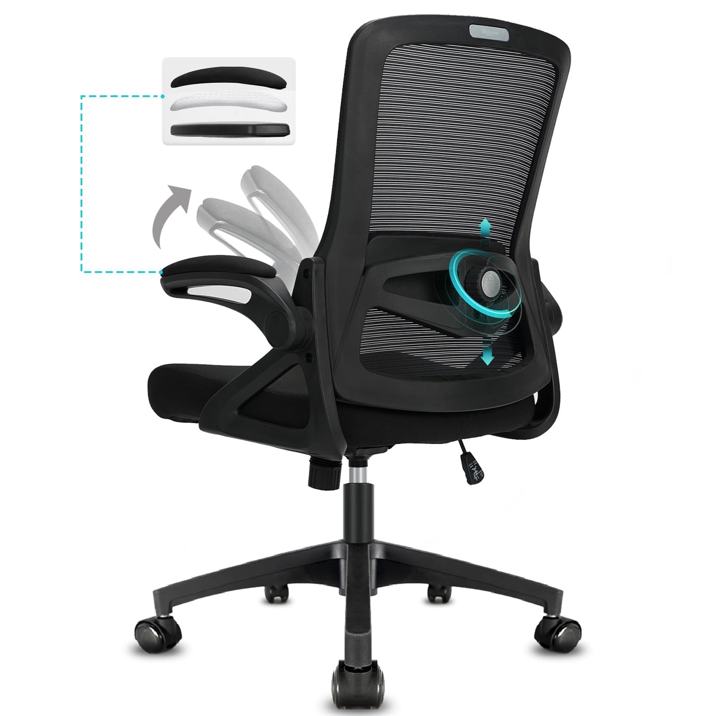 Edugie Ergonomic Mesh Office Chair – Adjustable Height & Lumbar Support