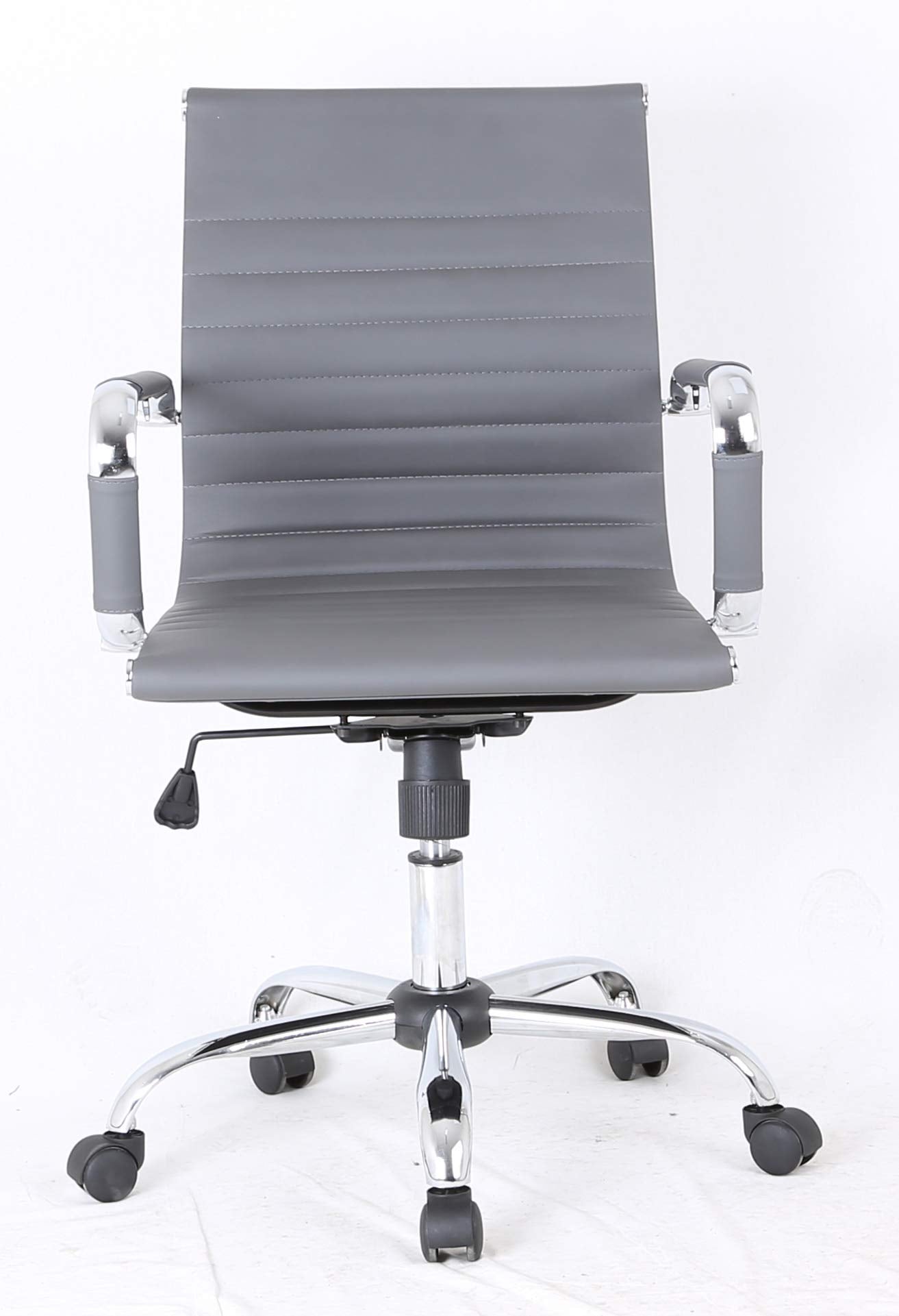 Grey Contemporary Office Chair – Designer Meeting & Reception Seat