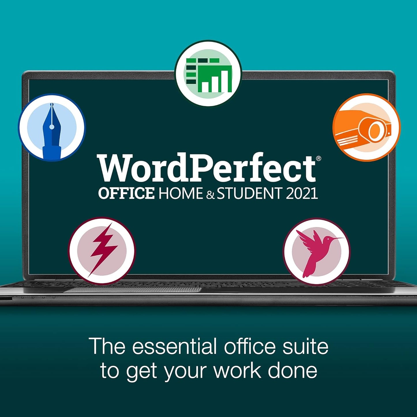 Corel WordPerfect Office Home & Student – Complete Office Suite with Word Processing, Spreadsheets & Presentation Tools (PC Disc)
