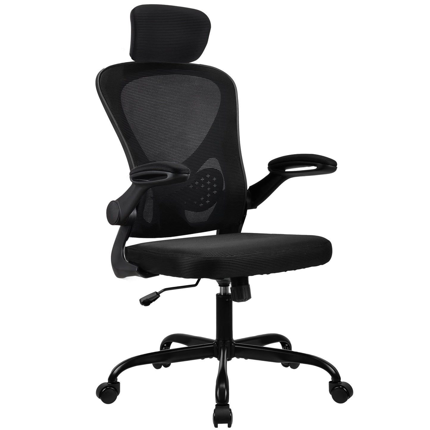 Edugie High-Back Ergonomic Office Chair – Headrest, Lumbar Support & Flip-Up Arms
