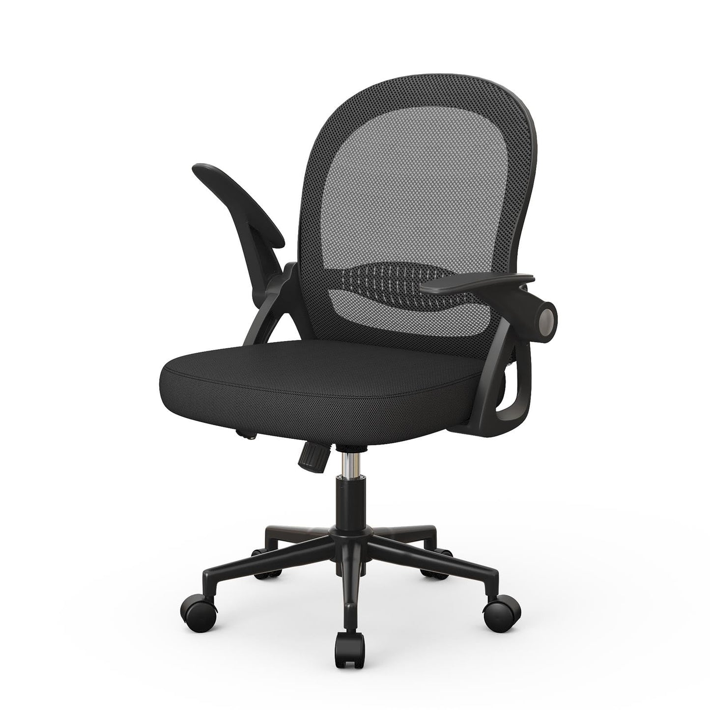 Edugie Mid-Back Mesh Office Chair – Ergonomic with Flip-Up Arms
