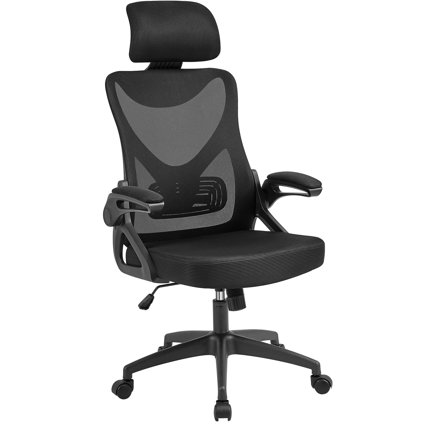 Edugie High-Back Ergonomic Desk Chair – Flip-Up Arms & Lumbar Support