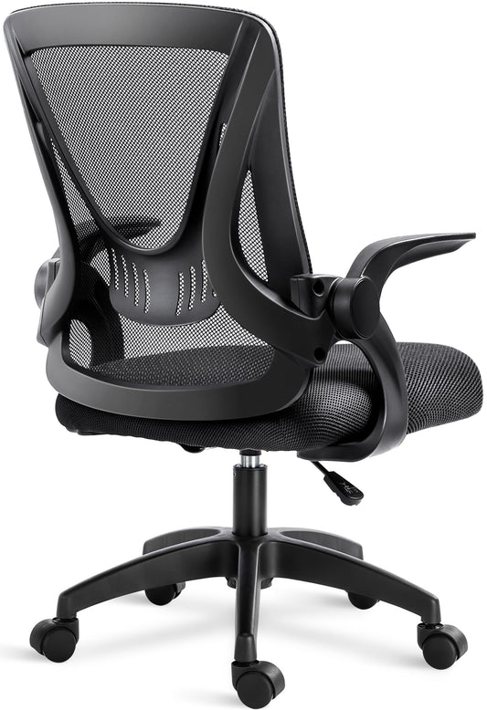 Edugie Mesh Office Chair – Flip-Up Arms, Lumbar Support & Adjustable Height