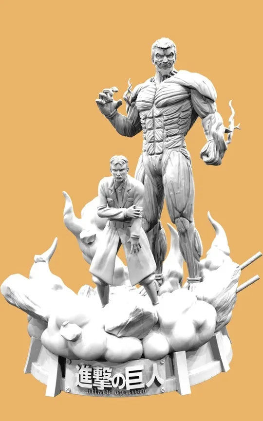 Anime 3D Statue Atack on Titan STL File - Ready for 3D Printing