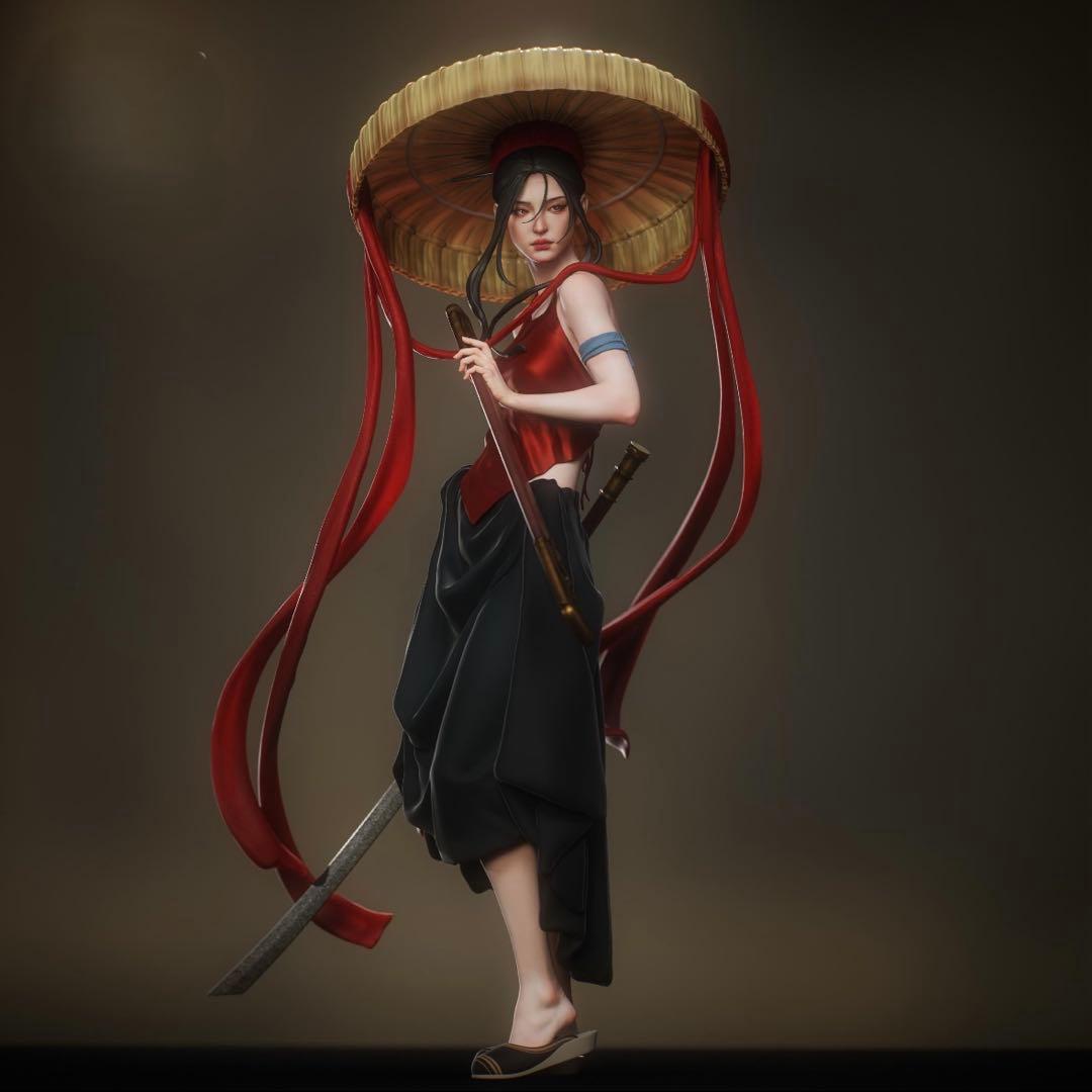 Anime 3D Statue STL File - Ready for 3D Printing