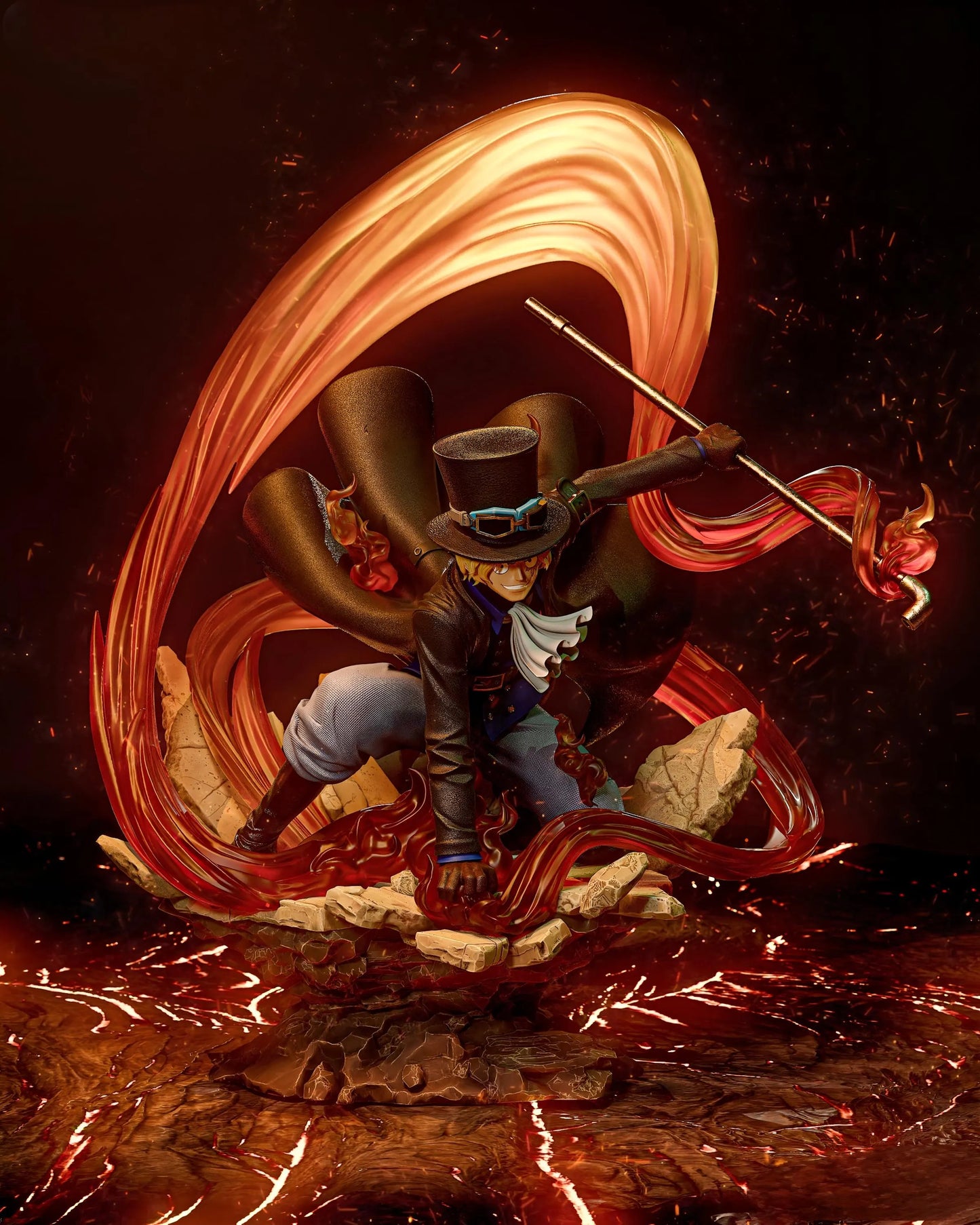 Anime 3D Statue Sabo STL File - Ready for 3D Printing