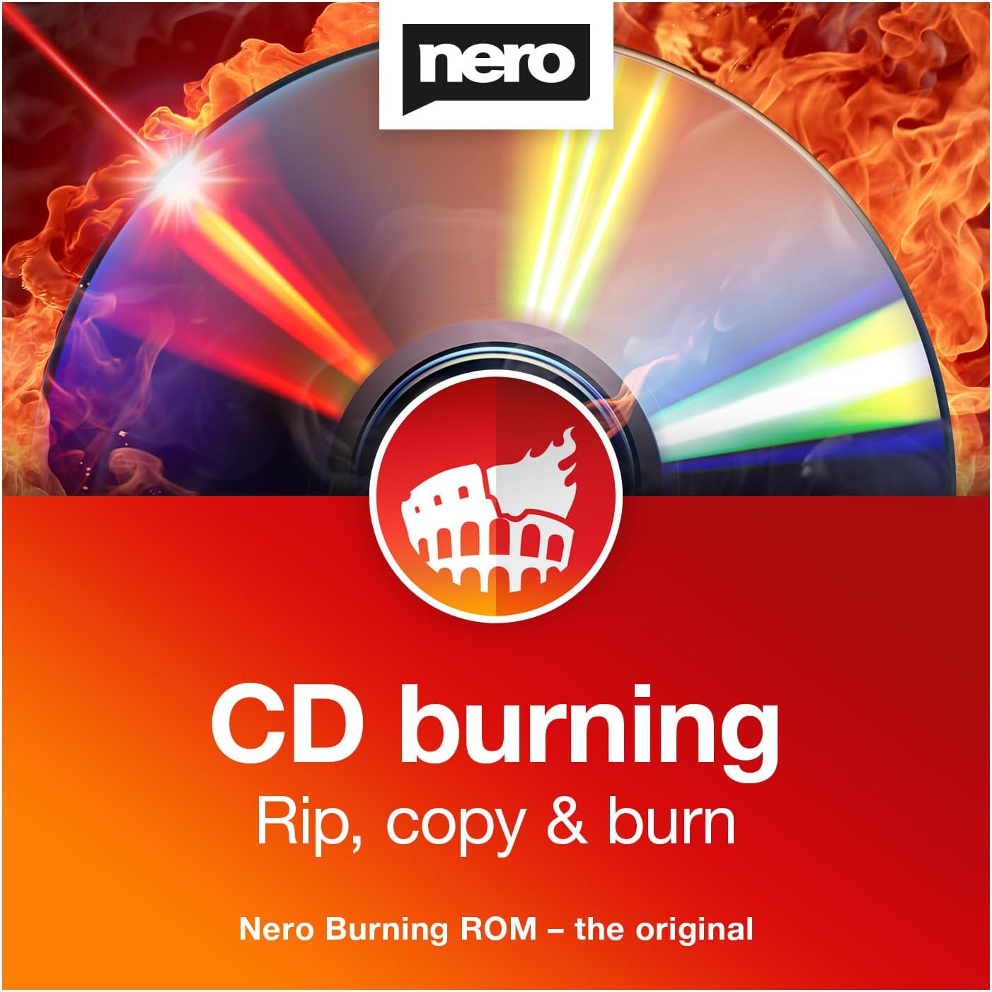 Nero Burning ROM 2026 – CD/DVD Burner for Music & Data | Burn, Rip, Copy, Archive | 1-PC Lifetime License | Windows
