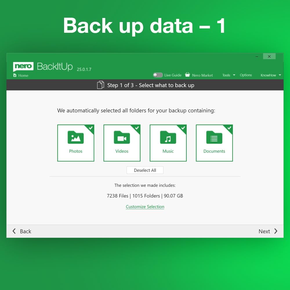 Nero BackItUp – Data Backup Software | Automatic Backup, Data Recovery, Cloud Backup, Fully Automated | Lifetime License | 1 PC