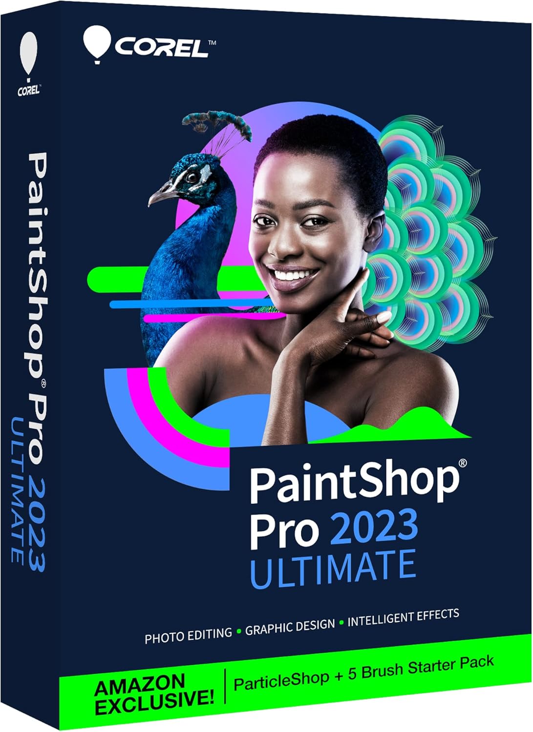 Corel PaintShop Pro 2023 Ultimate | Powerful Photo Editing & Graphic Design Software + Creative Suite | ParticleShop + 5 Brush Starter Pack