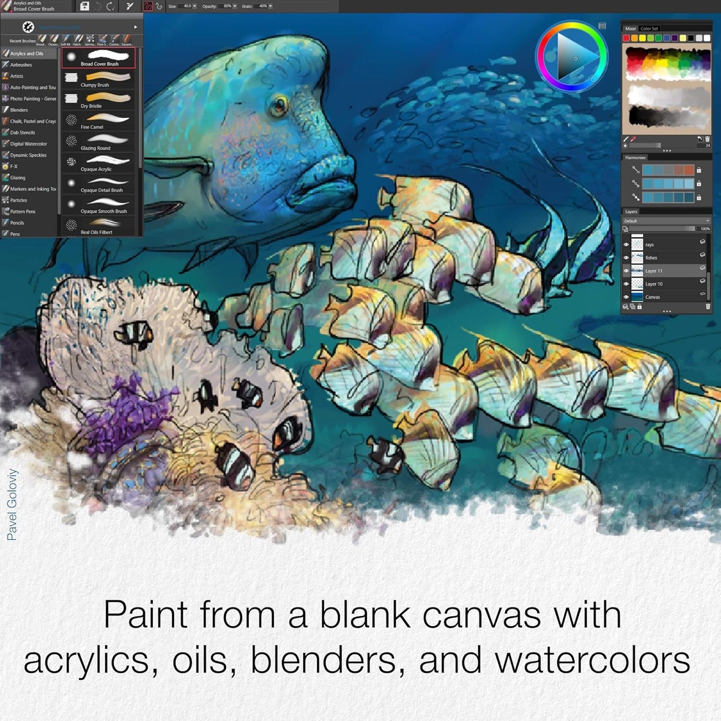 Corel Painter Essentials 8 | Beginner Digital Painting Software | Drawing & Photo Art [PC download]