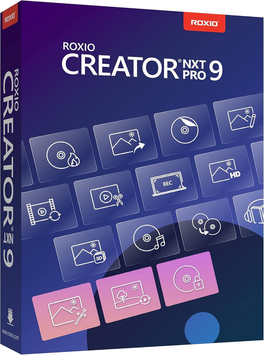 Roxio Creator NXT Pro 9 | Multimedia Suite + Photo Editor and CD/DVD Disc Burning Software